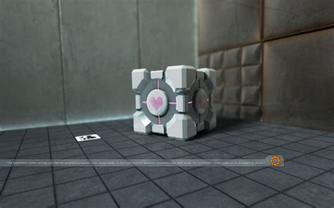 Portal Companion Cube Wallpaper