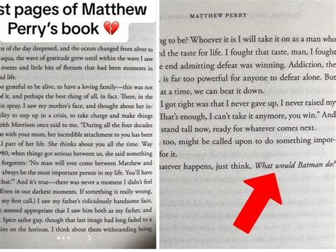 Matthew Perry Referenced Batman Multiple Times Before His Death - Business Insider