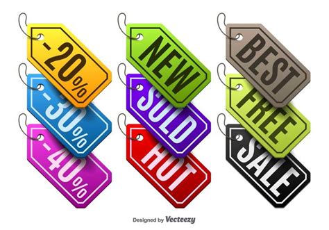 Colorful labels 95029 Vector Art at Vecteezy