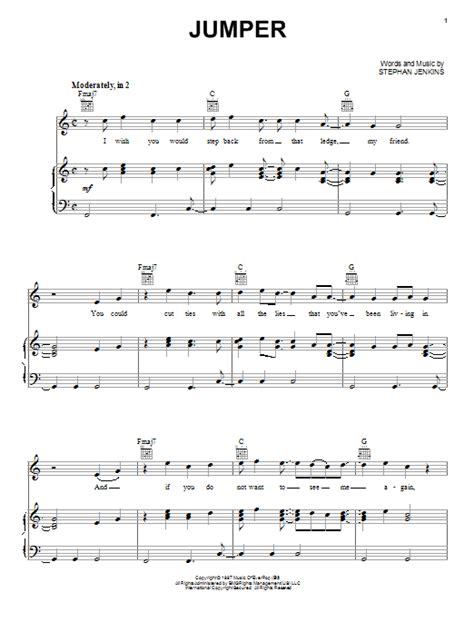 Jumper | Sheet Music Direct