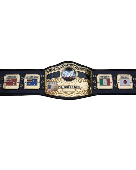 NWA Worlds Heavyweight Domed Globe Wrestling Championship Belt