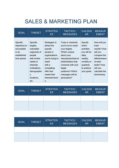 WORD of Sales and Marketing Plan.docx | WPS Free Templates