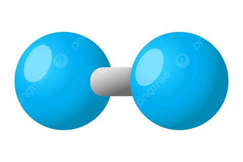 Oxygen Molecule Illustration Design In Blue Color, Molecule, Oxygen ...