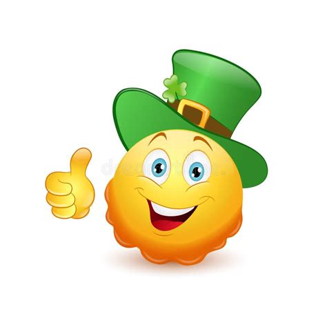 Leprechaun Emoticon With Thumb Up Stock Vector - Image: 38782343