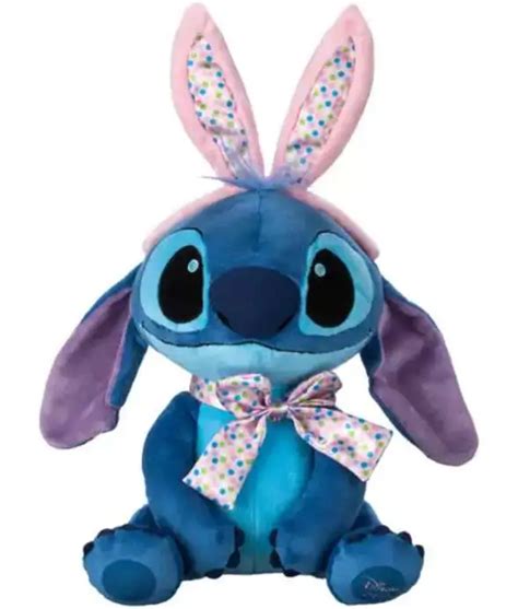 Disney 2023 Easter Stitch 9.5 Plush Bunny Ears Satin Bowtie - ToyWiz