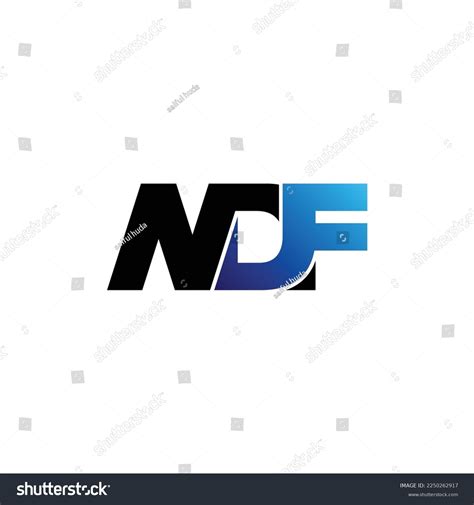 Ndf Letter Monogram Logo Design Vector Stock Vector (Royalty Free ...