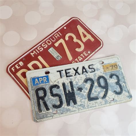 Vintage License Plates - Etsy