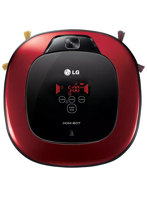 LG HOM-BOT SQUARE VR62601LV Robot Vacuum Cleaner, Italian Red at John Lewis & Partners