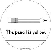 Yellow Color Shape Book: Pencil - EnchantedLearning.com