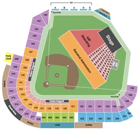 Chukchansi Park Tickets in Fresno California, Chukchansi Park Seating ...