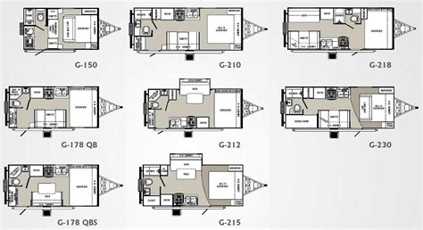 Palomino Gazelle micro-lite travel trailer floorplans - large picture