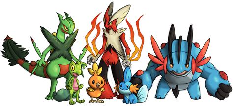 Mega Hoenn starters. by BananaPistol on DeviantArt