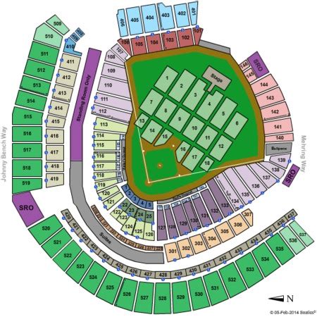 Great American Ball Park Tickets in Cincinnati Ohio, Seating Charts ...