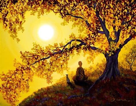 Golden Afternoon Meditation Painting by Laura Iverson - Fine Art America