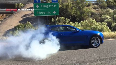 2016 Chevrolet Camaro SS Burnout - YouTube