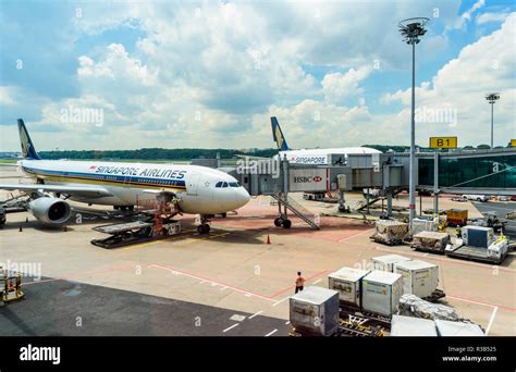 Singapore Airlines planes at Terminal 3, Changi Airport, Singapore Stock Photo - Alamy