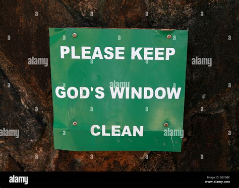 Signage at God's Window, Mpumalanga, South Africa Stock Photo - Alamy