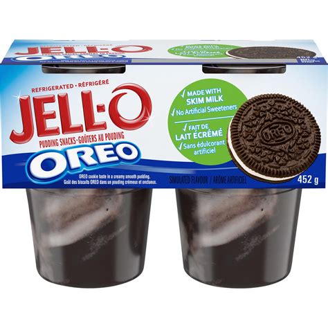 Jell-O Refrigerated Pudding Snacks, Oreo | Walmart Canada