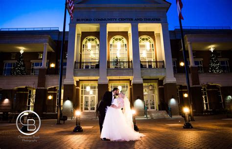 Buford Community Center & Town Park Theatre wedding photography by Christopher Brock - www ...