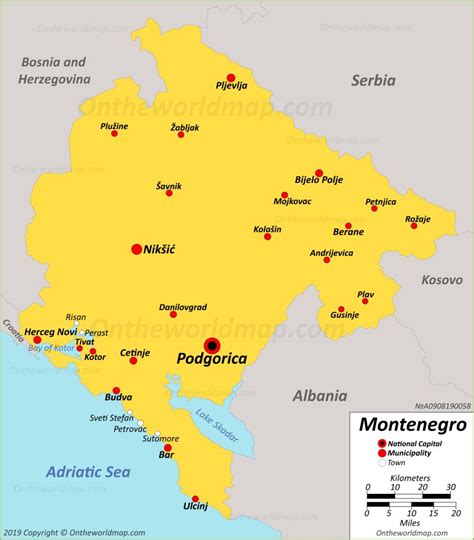 Montenegro Maps | Maps of Montenegro