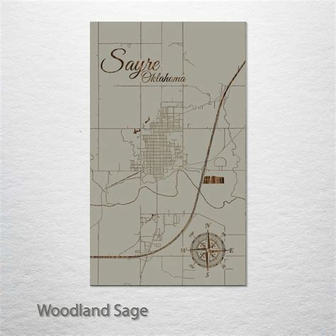 Sayre, Oklahoma Street Map | Street map, Sayre, Map