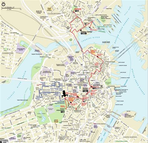 Printable Map Of Boston Attractions - Free Printable Maps