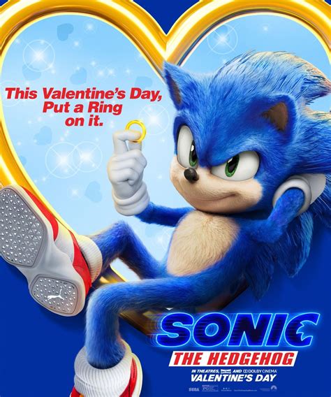 Poster de Sonic the Hedgehog para el Día de San Valentín