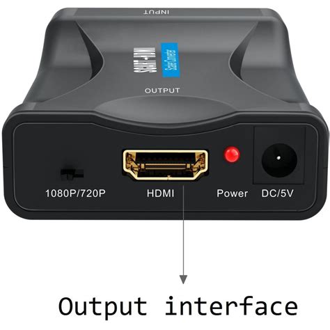 SCART to HDMI Adapter, GANA 1080P SCART to HDMI Converter for ...