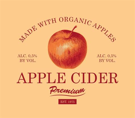 Premium Vector | Apple cider label