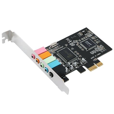 PCIe Sound Card 5.1, PCI Express Surround 3D Audio Card for PC with High Direct Sound ...