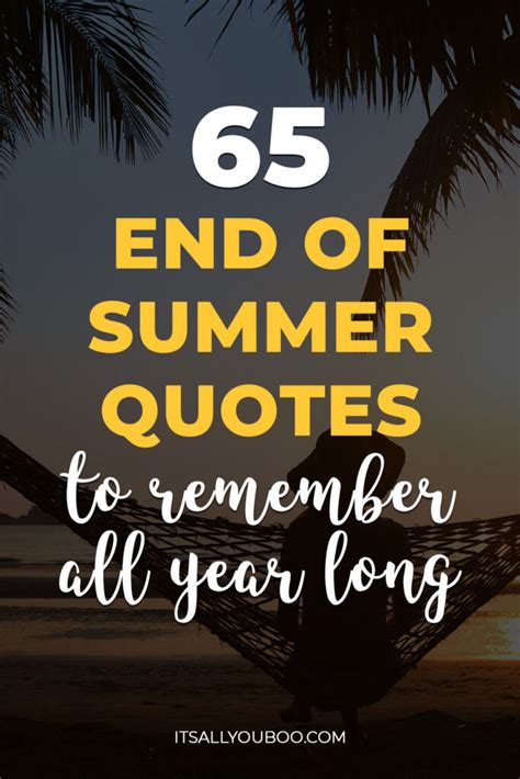 65 End of Summer Quotes to Remember All Year