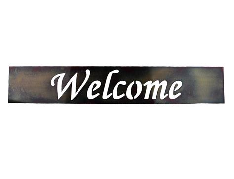 SMW0553 Metal Welcome Sign - Sunriver Metal Works