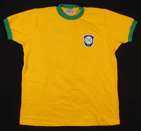 Pele Signed Brazil 1970 World Cup Jersey (PSA COA) | Pristine Auction