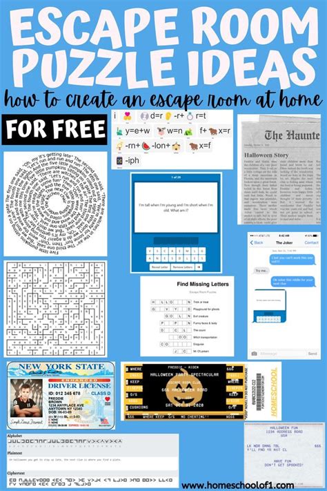 13 Awesome Escape Room Puzzle Ideas To Play At Home | Escape room ...