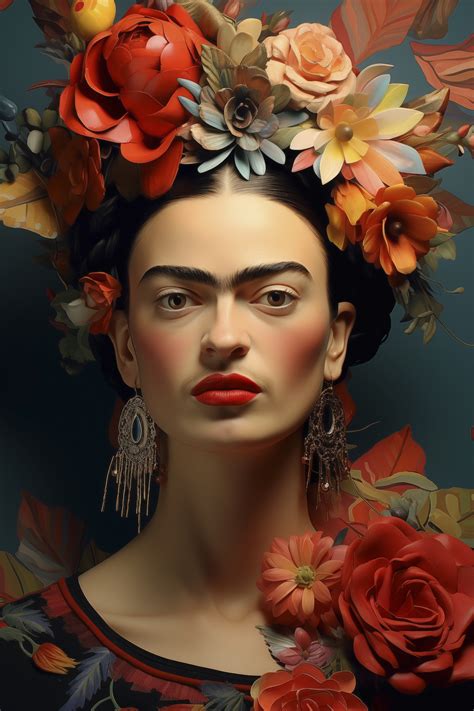 Frida Kahlo Flowers wallpaper - Free shipping | Happywall