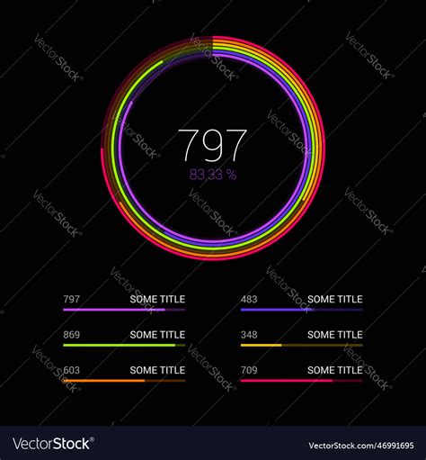 Infographic design template pie chart concept Vector Image