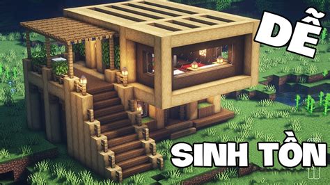 HƯỚNG DẪN XÂY NHÀ HIỆN ĐẠI BẰNG GỖ TRONG MINECRAFT- ZENER (#15) - YouTube