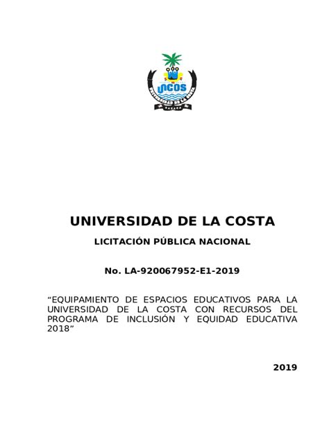 UNIVERSIDAD DE LA COSTA Doc Template | pdfFiller