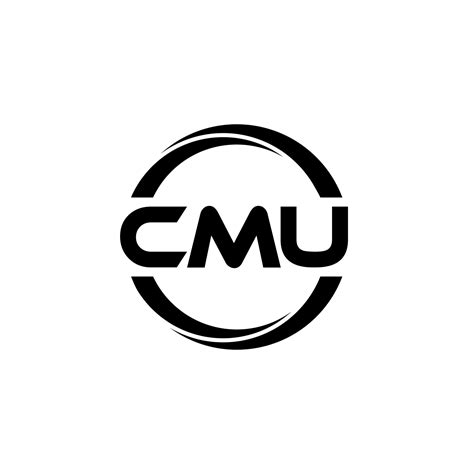 CMU letter logo design in illustration. Vector logo, calligraphy designs for logo, Poster ...