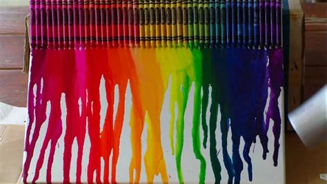 Rainbow Crayon Melt - YouTube