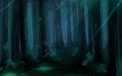 Anime Scenery | Ilustración de bosque, Bosque de noche, Bosque de la ...