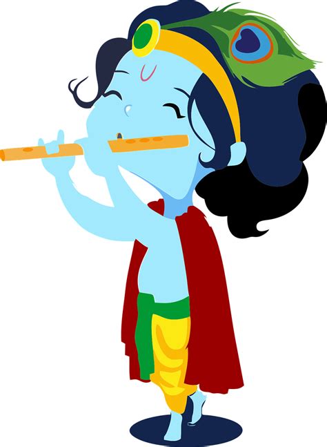 Krishna Flute Cartoon