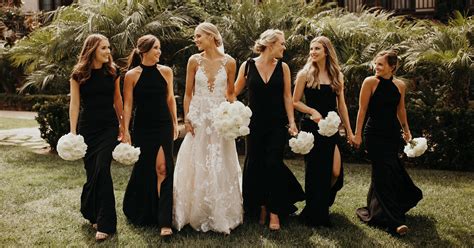 Wedding Black Bridesmaid Dresses: 18 Ideas + Faqs