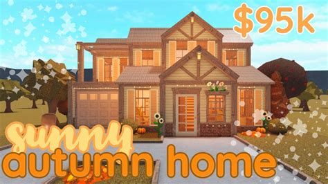 bloxburg | sunny autumn home pt. 1 | house build - YouTube