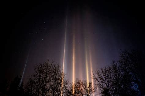 Light Pillars: What Are Those Mysterious Light Beams From The Sky?