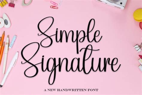 Simple Signature Font by putrasyahreza00 · Creative Fabrica