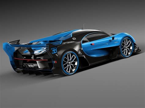 Bugatti Chiron Race Car 2017 3D Model MAX OBJ 3DS FBX C4D LWO LW LWS ...