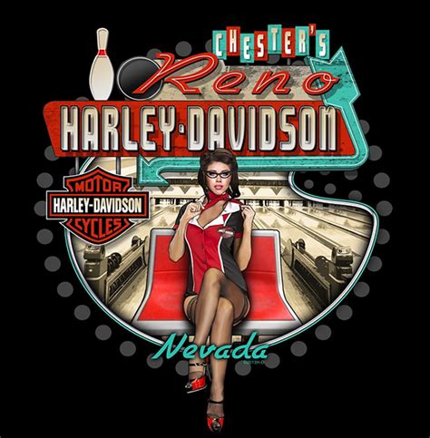 Harley-Davidson pinup art on Behance