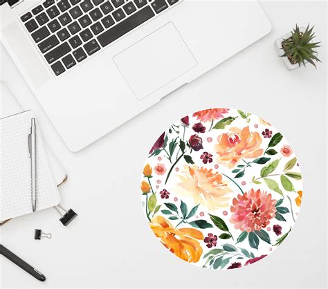 Floral Mousepad Mousepad Mouse Pad Pretty Mousepad | Etsy