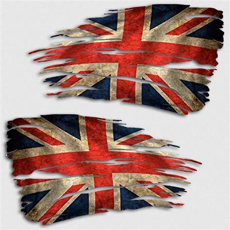 Tattered British Flag Decal | Distressed Union Jack Britain Sticker